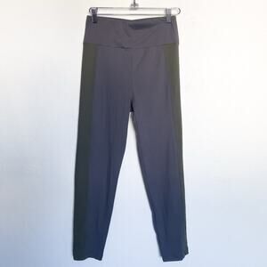 NWT Ernest Leoty Small Leggings Two Tone Green Charcoal Gray Therese High Waist